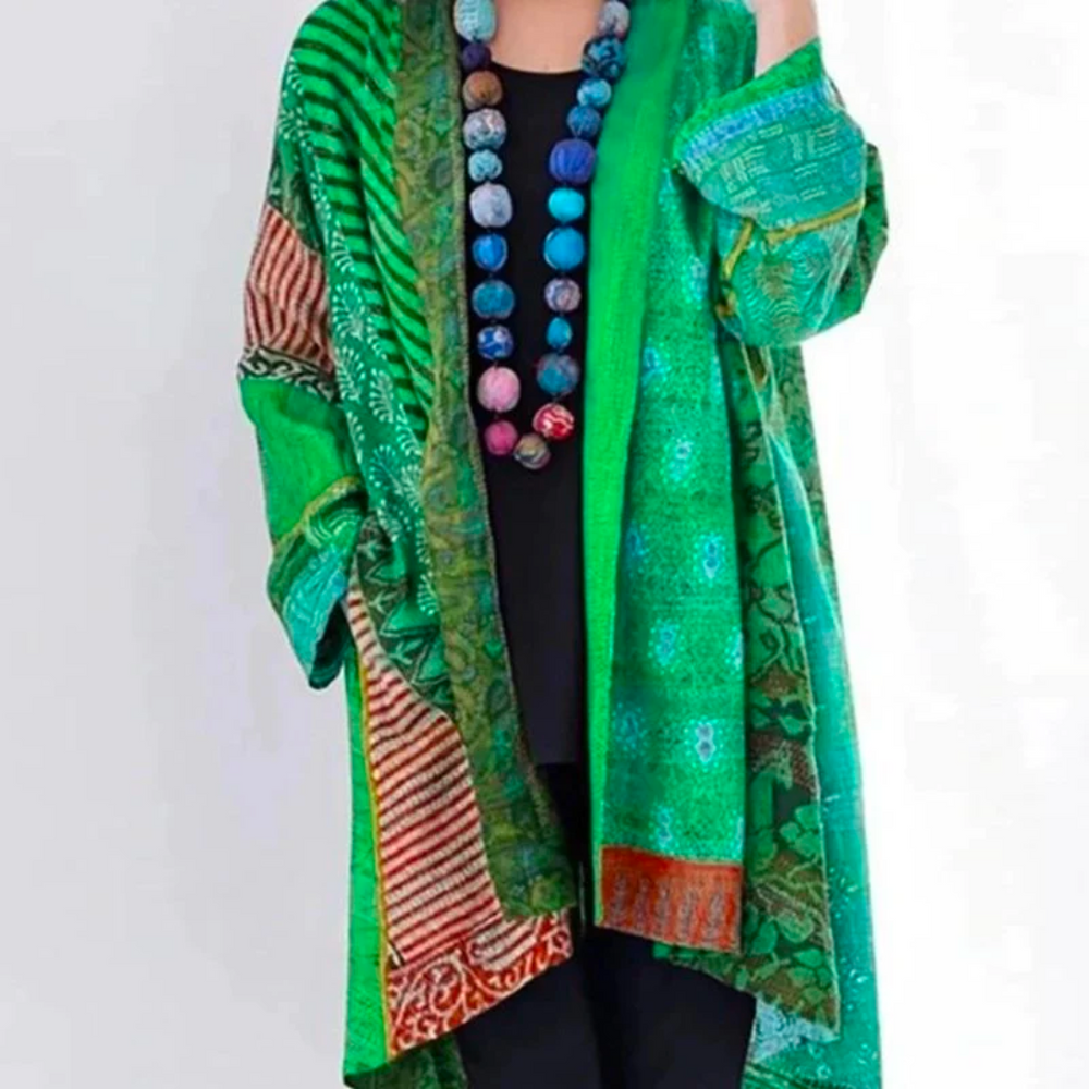 Drune | Boho Herbstjacke mit Buntmuster