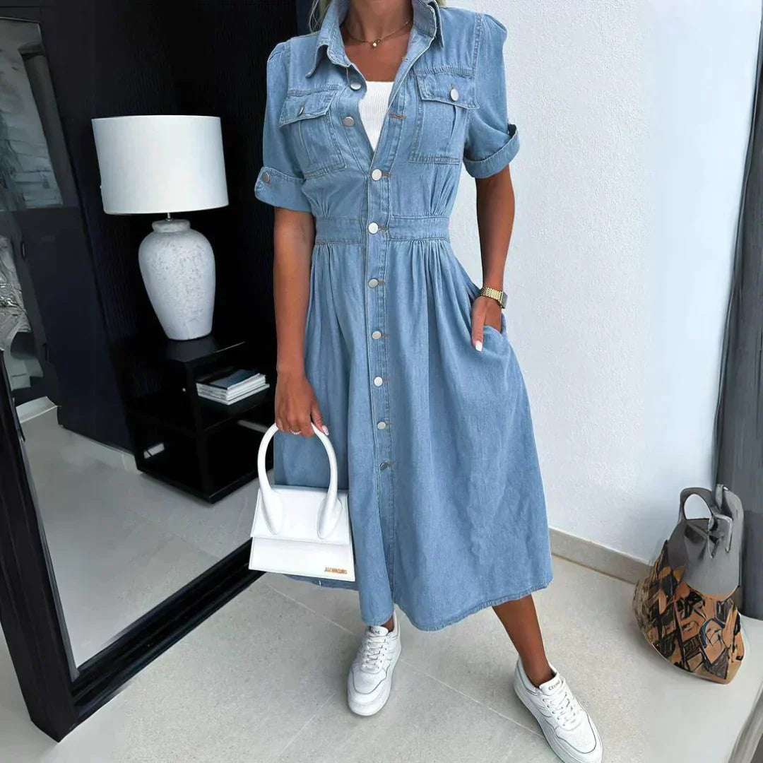 Drune | Trendiges Denim Kleid