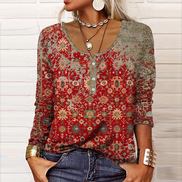 Drune | Eleganter Pullover mit Aztekenmuster