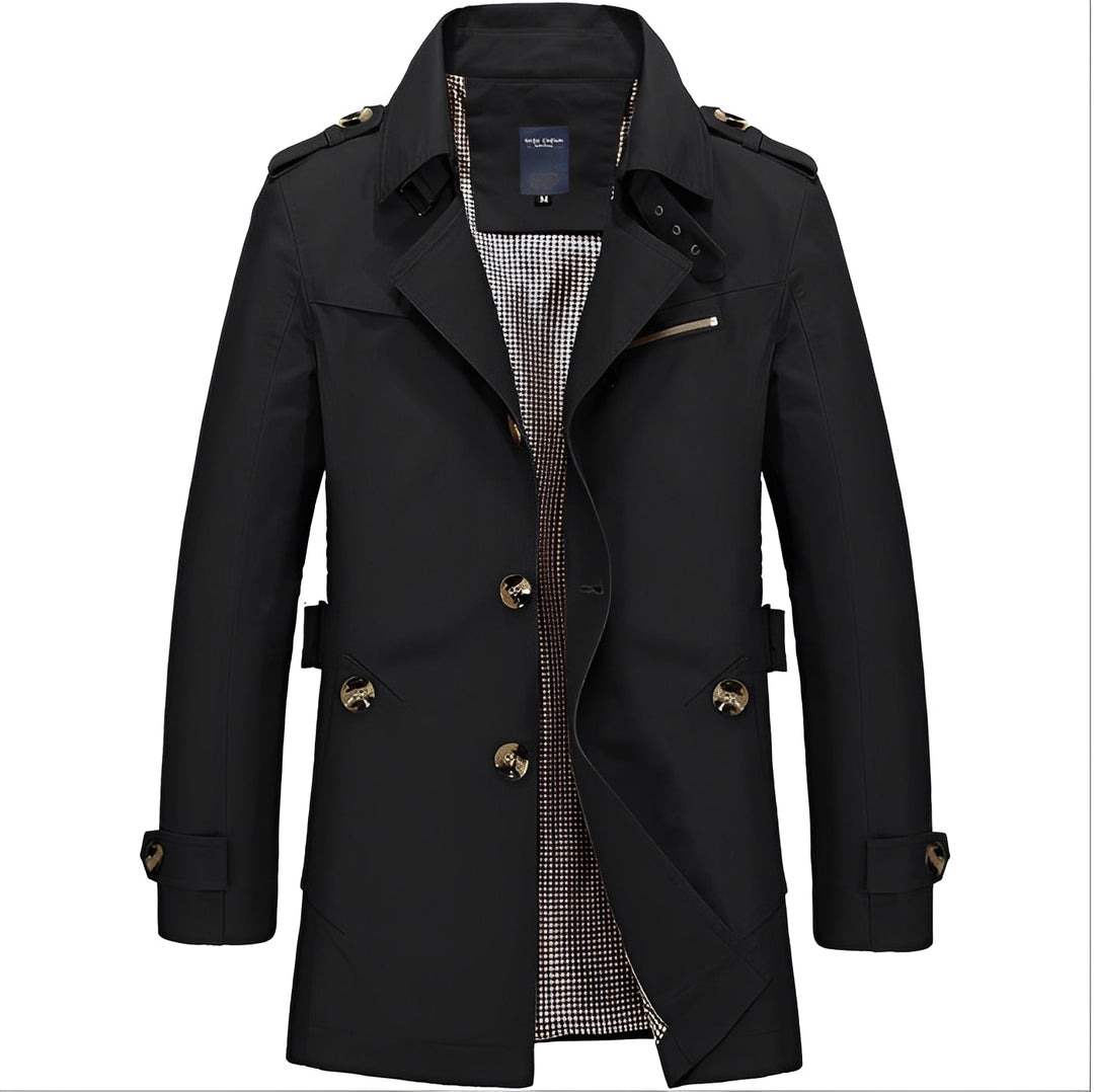 Drune | Eleganter Windbreaker Trenchcoat für Männer