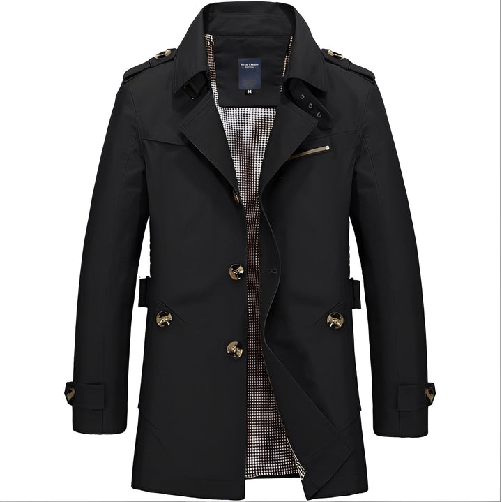Drune | Eleganter Windbreaker Trenchcoat für Männer
