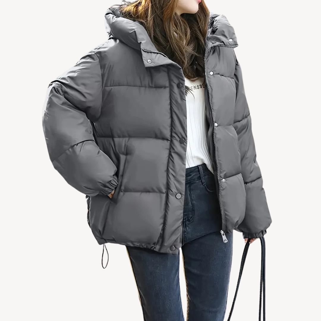 Drune | Damen Hoodie Pufferjacke