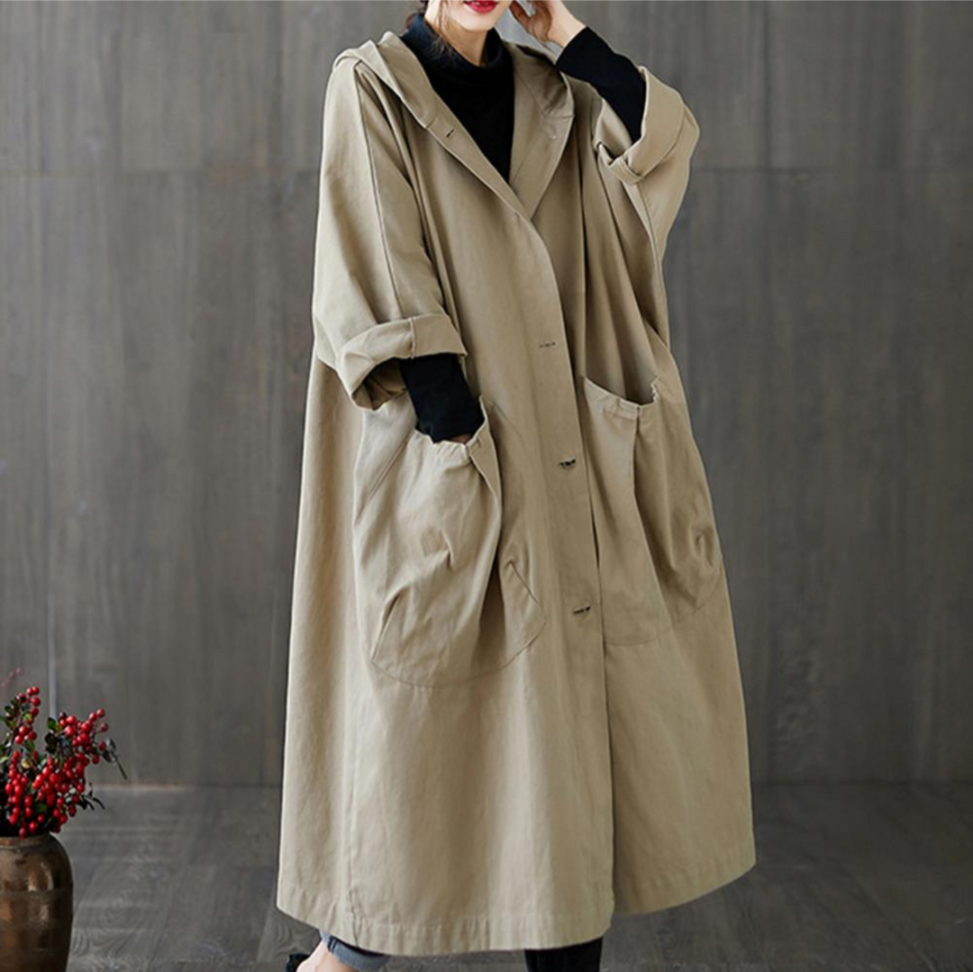 Drune | Trenchcoat Lang Für Frauen Warm