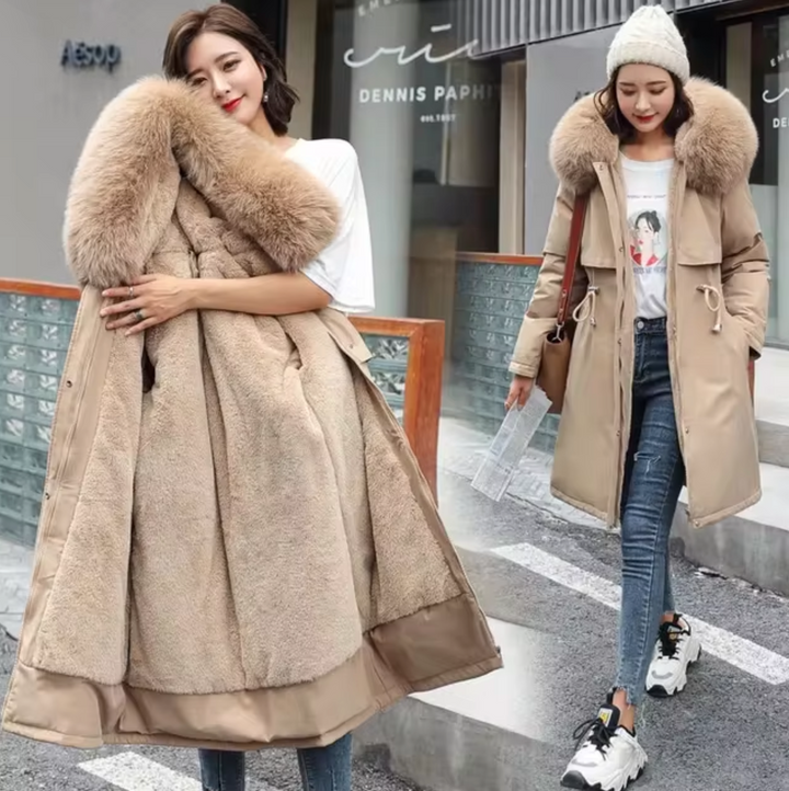 Drune | Lange Wolljacke Mit Kapuze