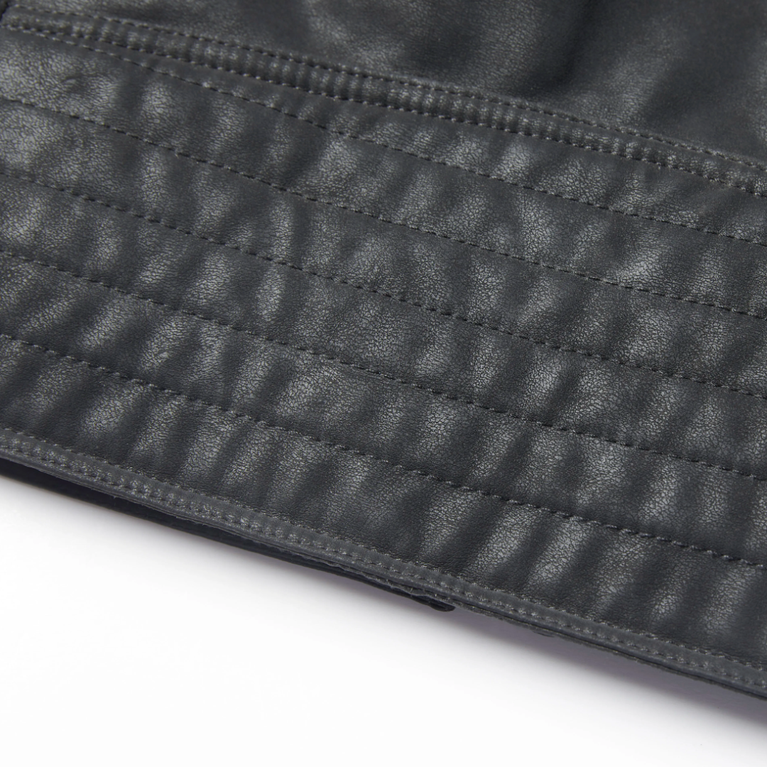 Drune | Herren Dick Gepolstertes Lederjacke