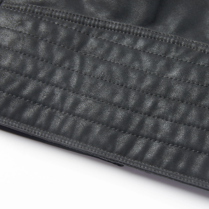 Drune | Herren Dick Gepolstertes Lederjacke