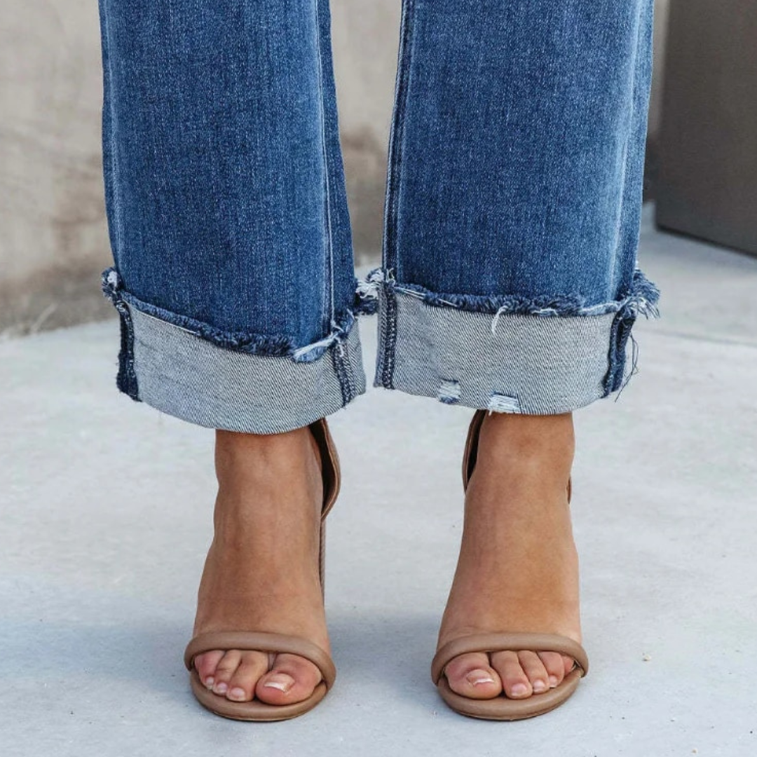 Drune | Hoch Geschnittene Jeanshose