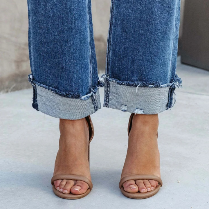 Drune | Hoch Geschnittene Jeanshose