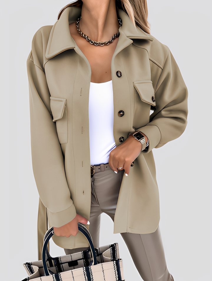 Drune | Moderne, leichte Damenjacke mit Reverskragen