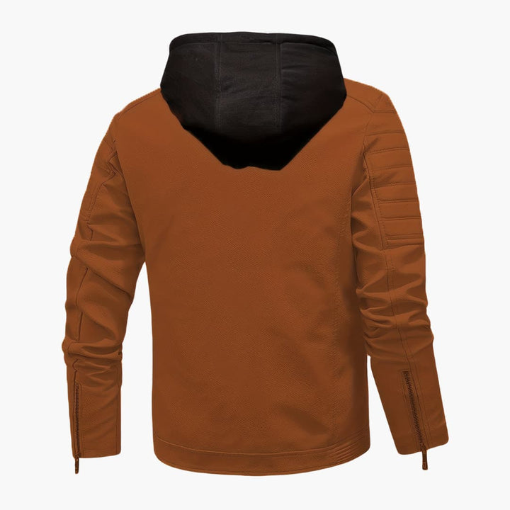 Drune | Softshell-Jacke mit Kapuze winddichte Jacke