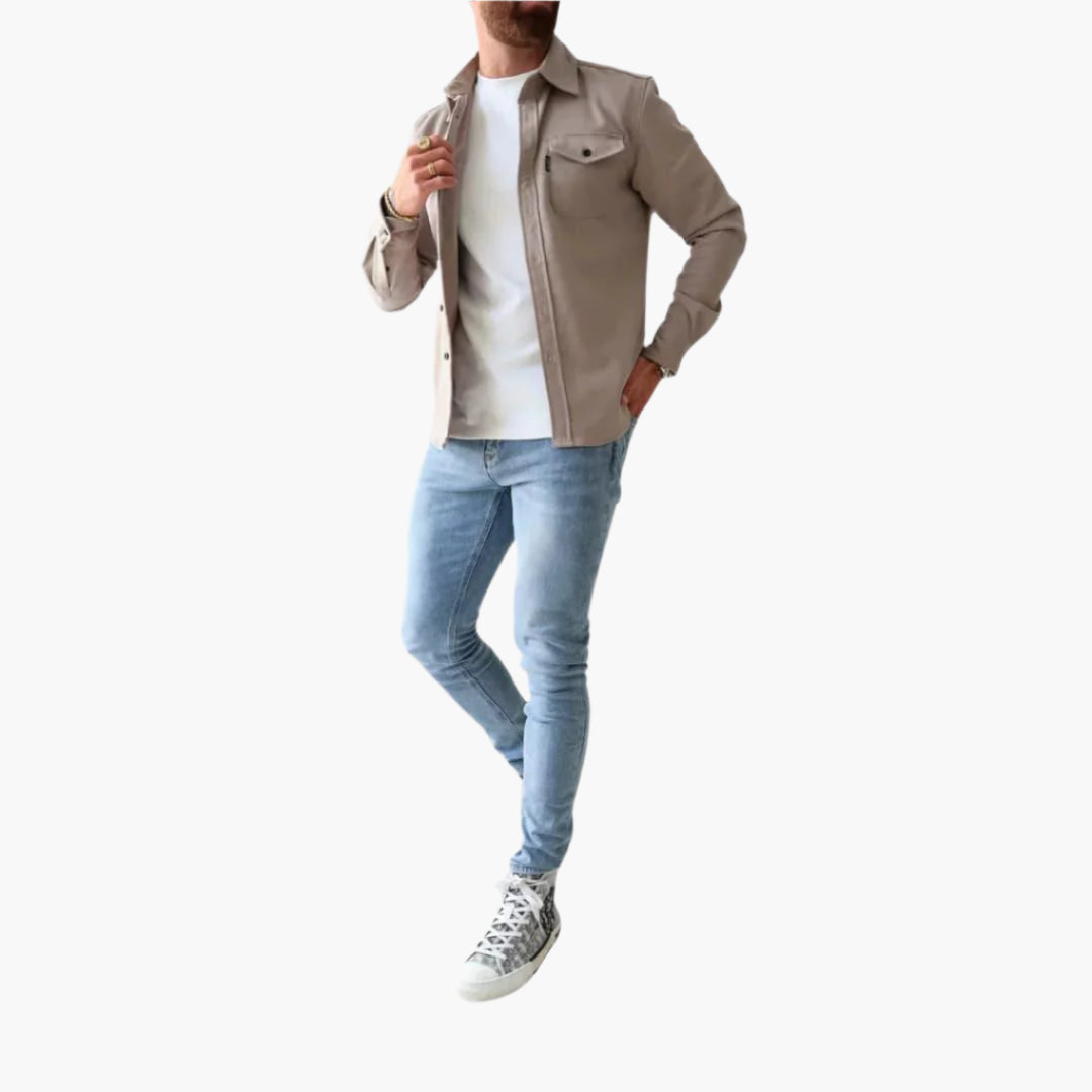 Drune | Overshirt Jacke - Modernes Button-Through Hemdjacke für Freizeit und Business