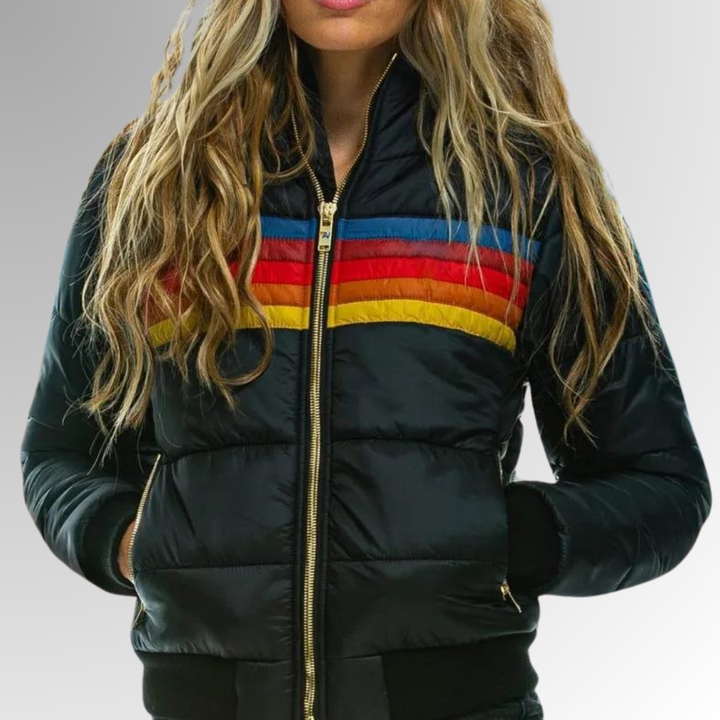 Drune | Lässige Jacke mit Reißverschluss und Lebhaften Details