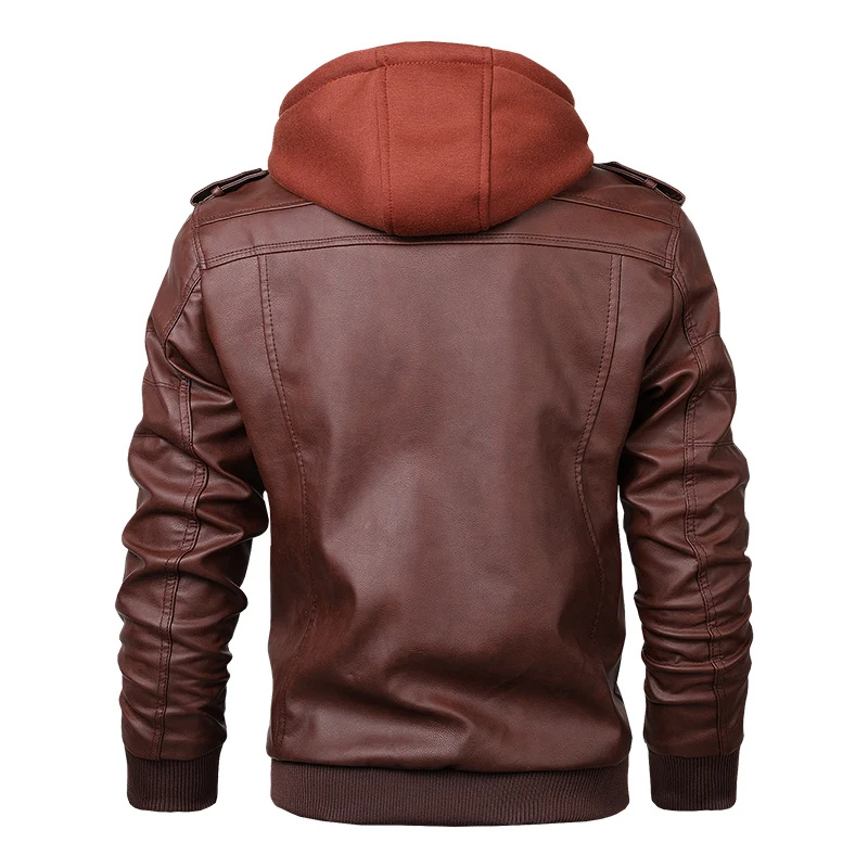 Drune | Lederjacke Herren Mit Reißverschluss, Klassische Jacke Aus Echtleder
