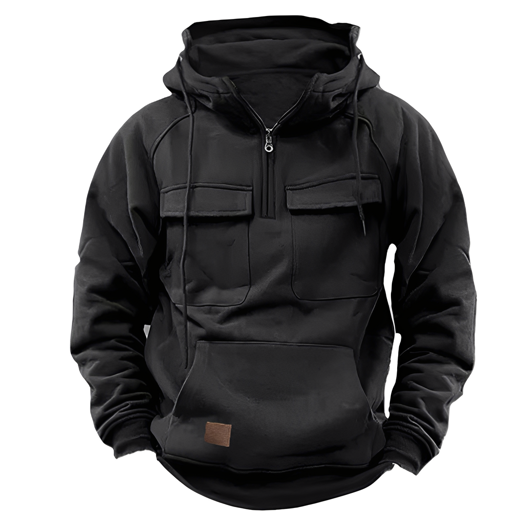 Drune | Klassischer Hoodie mit mehreren Taschen für Männer