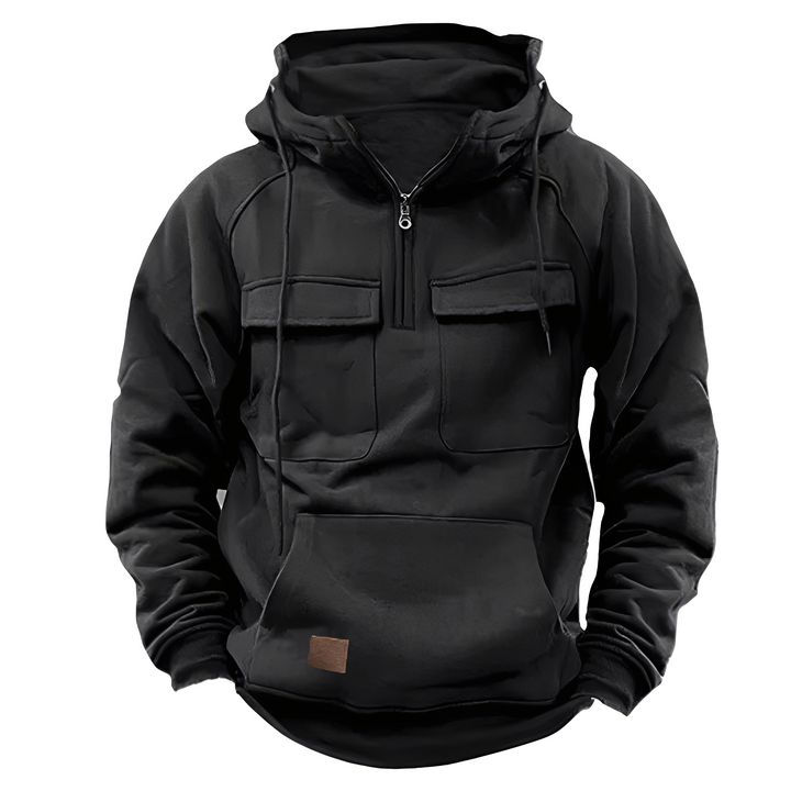 Drune | Klassischer Hoodie mit mehreren Taschen für Männer