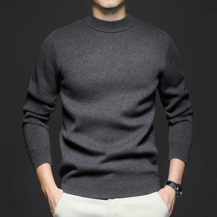 Drune | Klassischer Strickpullover Rundhals Zeitloses und Elegantes Aussehen