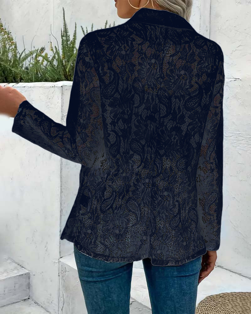 Drune | Eleganter Blazer mit Spitze