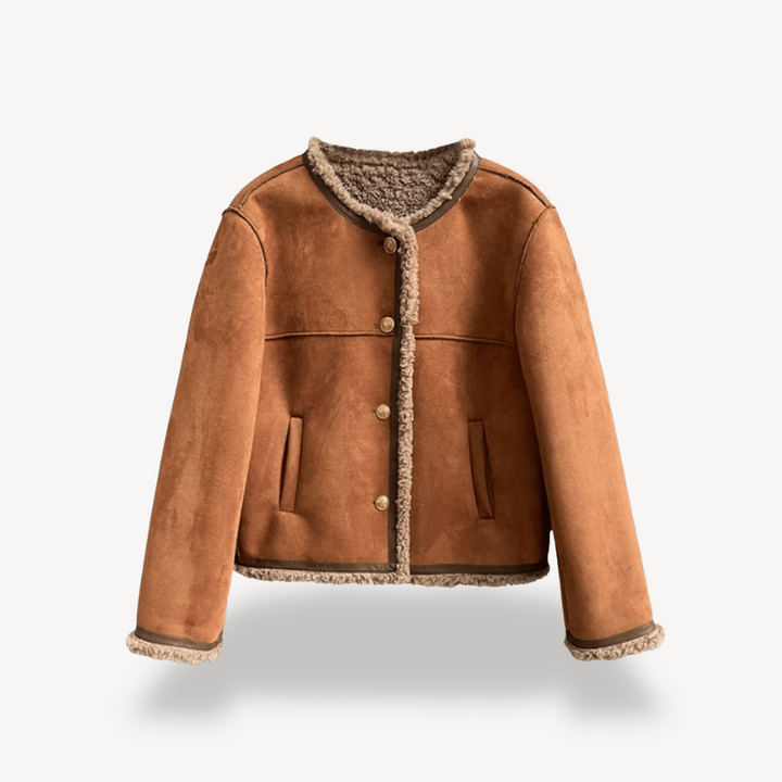 Drune | Damen Kunstpelzbesatz Fleecegefütterte Jacke