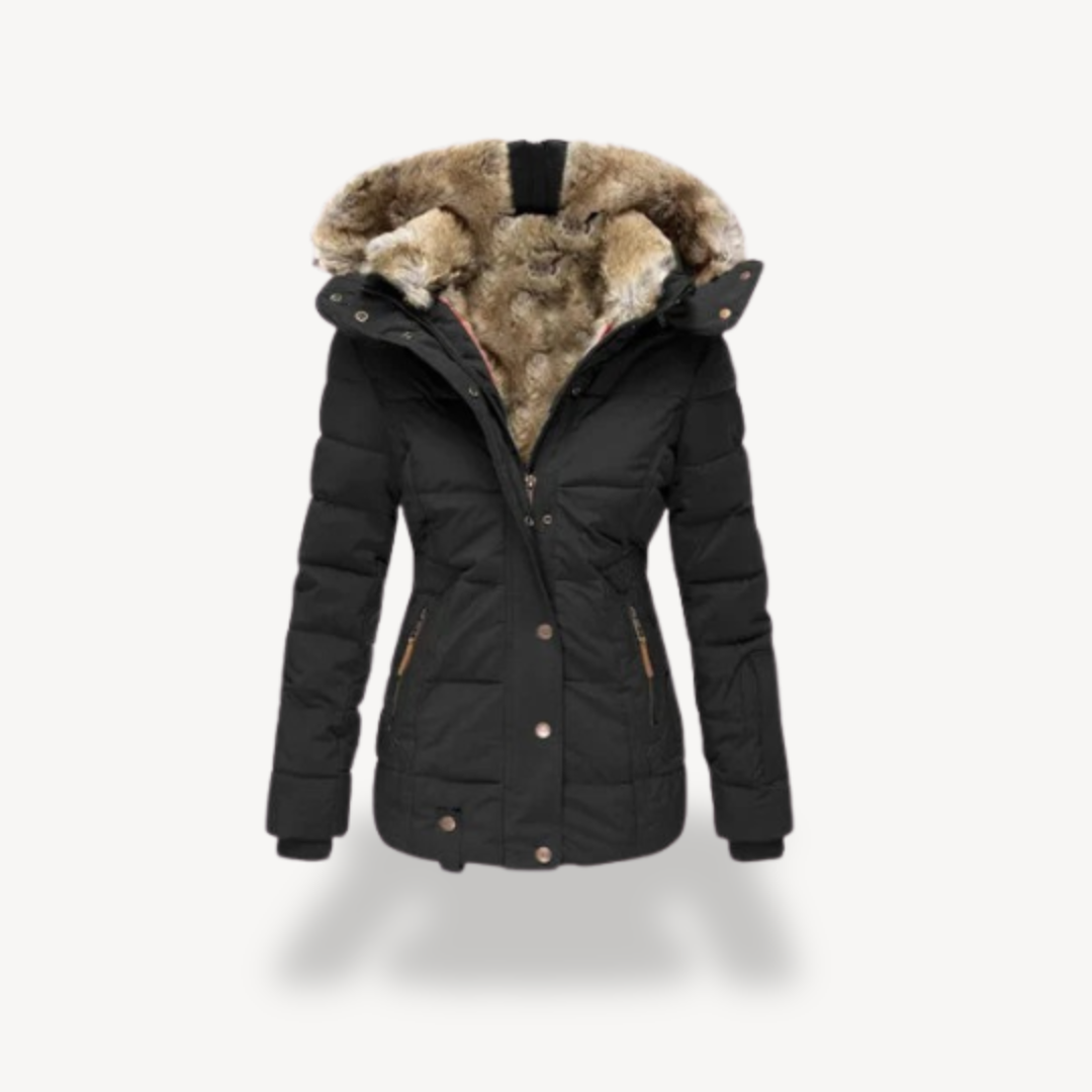 Drune | Gepolsterte Faux-Fur Kapuzenjacke Damen