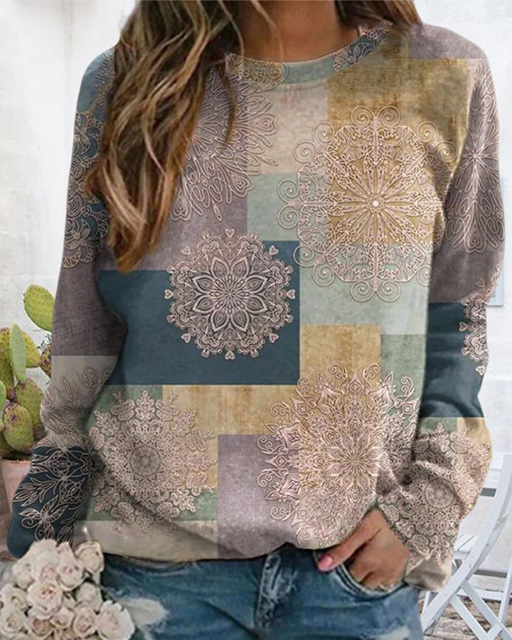 Drune | Lässiges Sweatshirt mit Rundhalsausschnitt