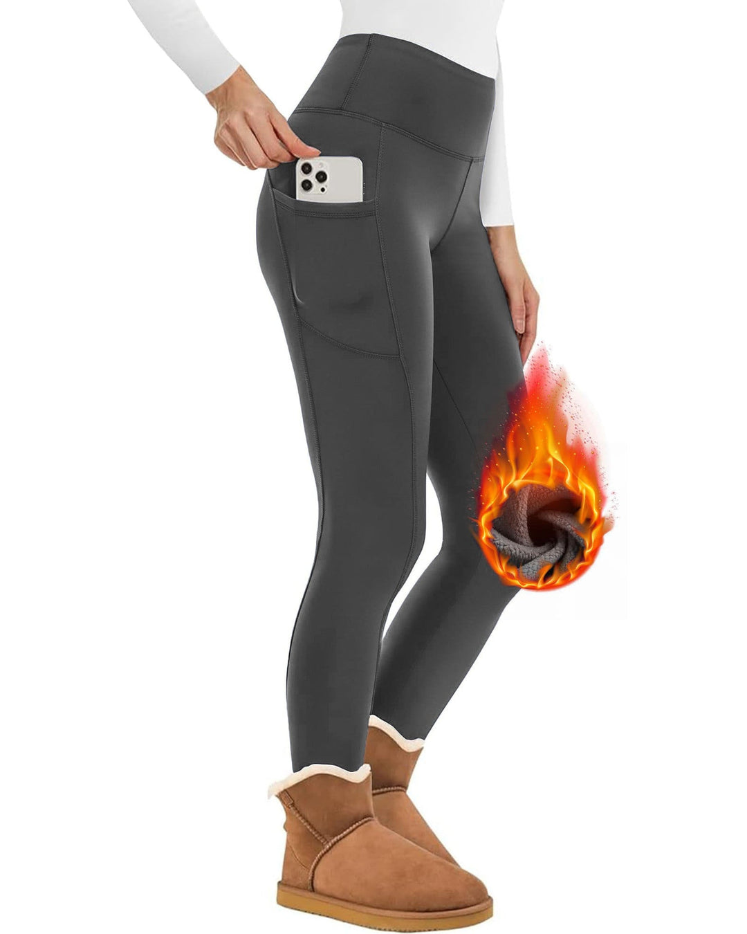 Drune | Wunderschöne Enganliegende Fleece Wollleggings