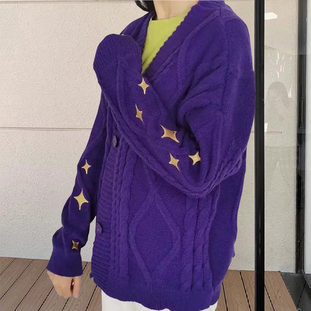 Drune | Bestickter Weinlese Pullover