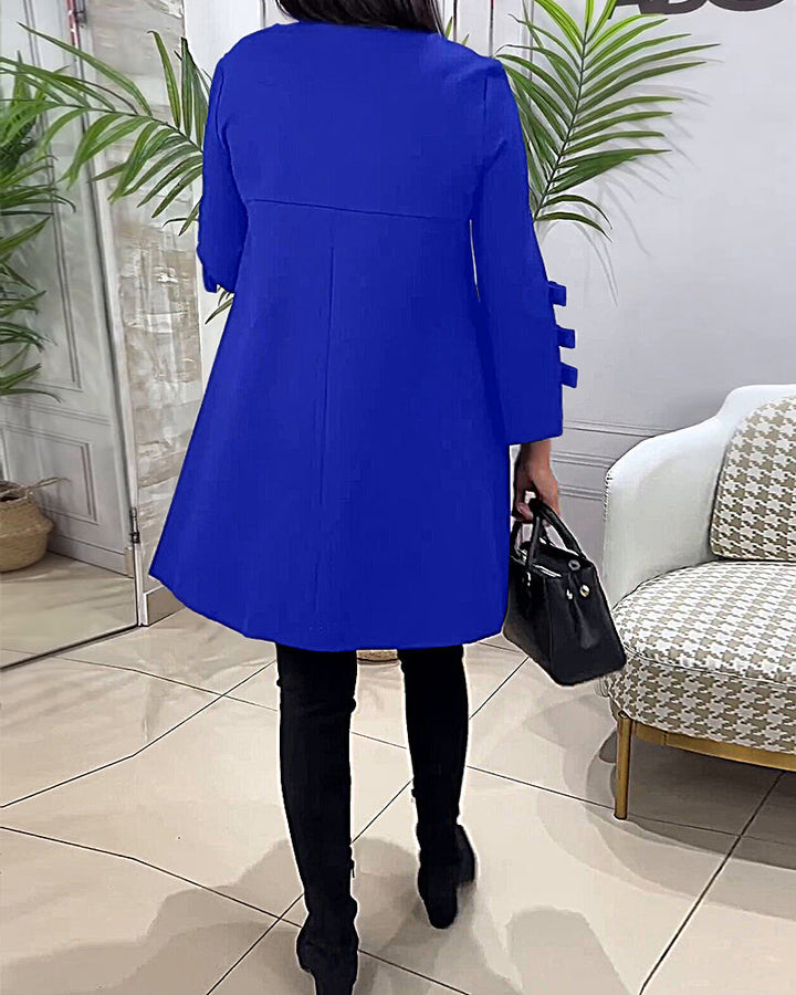 Drune | Knielanges Kleid mit Langen Ärmeln