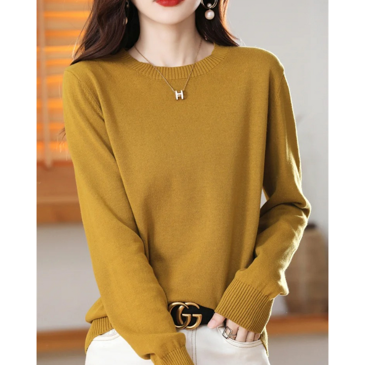 Drune | Cashmere Pullover Damen Klassischer Rundhals, Weich & Atmungsaktiv