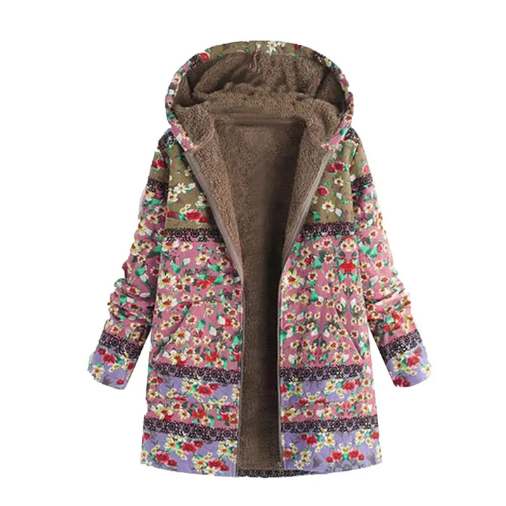 Drune | Lange Blümchenjacke für Frauen