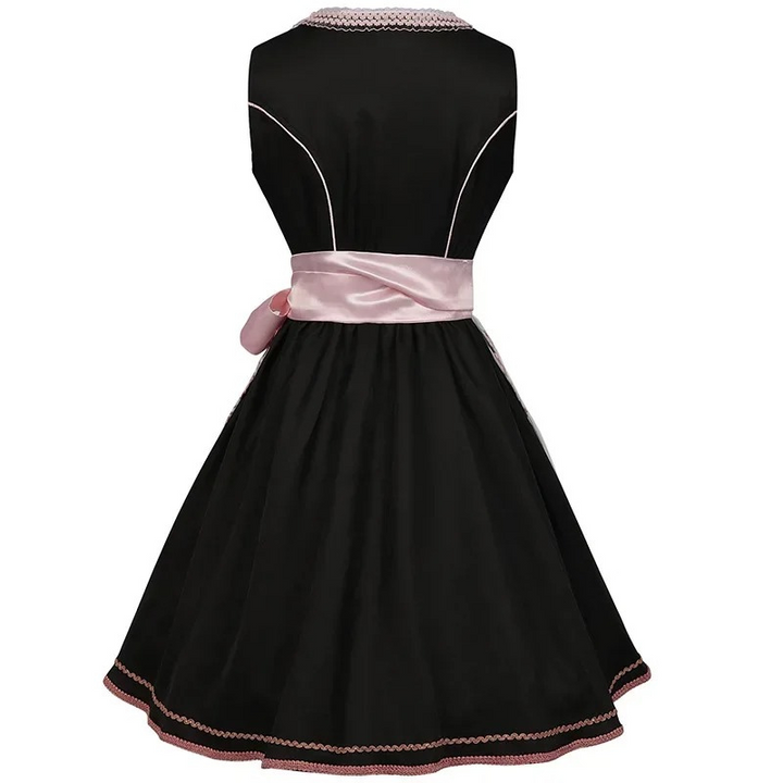 Drune | Damen Traditionelles Kleid mit Blumenstickerei