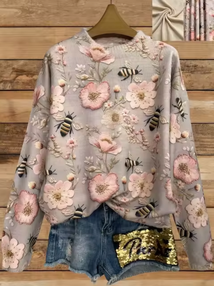 Drune | Gestrickter Pullover mit 3D-Druck