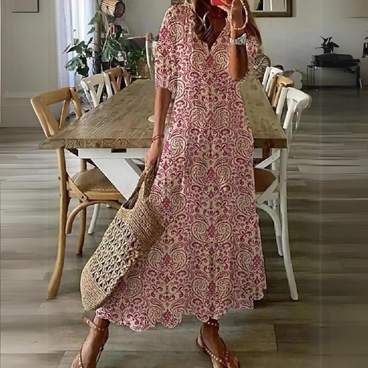 Drune | Maxi Kleid Mit Blumenmuster