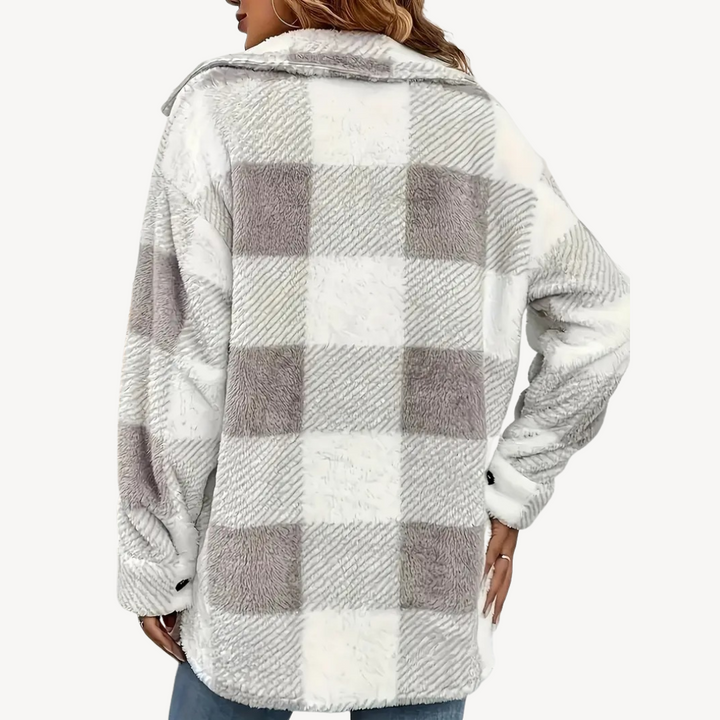 Drune | Karo Fleecejacke für Damen
