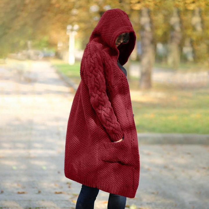 Drune | Langarmcardigan für Frauen mit Kapuze