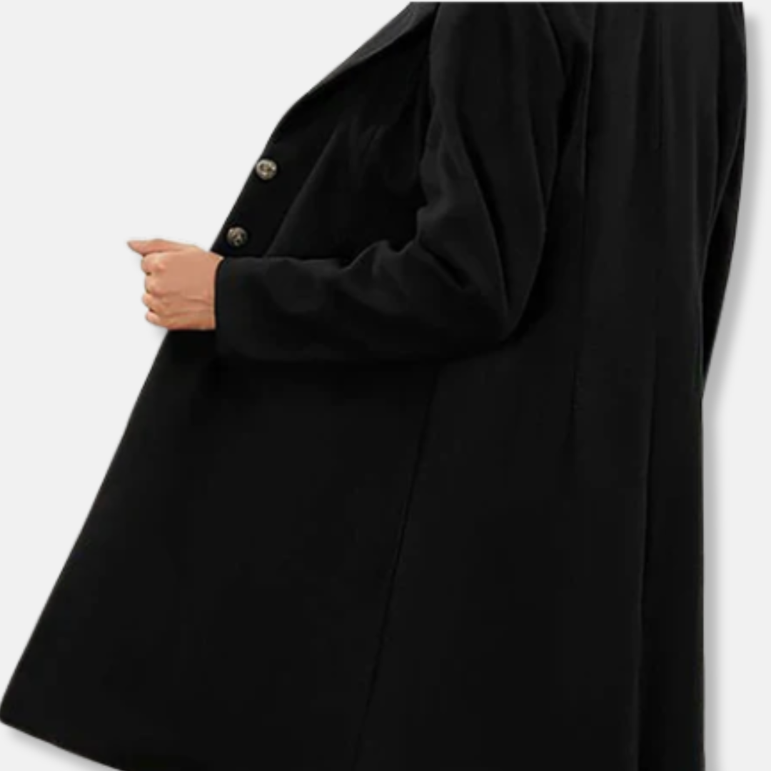 Drune | Mantel - Wolle - Slim Fit - Mittellang - Doppelreihiger Verschluss - Eingekerbter Revers