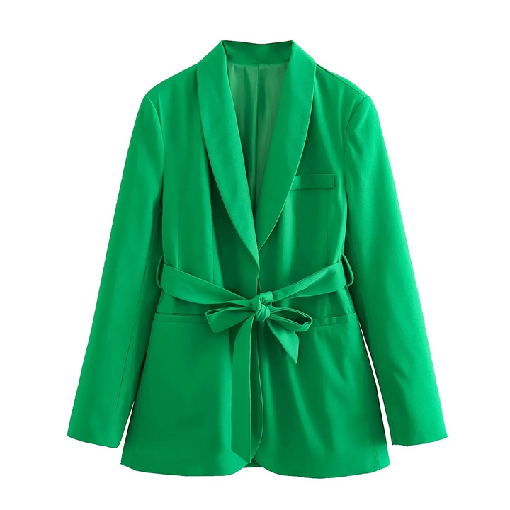 Drune | Mehrfarben Hausbekleidungsstil Blazer und Hose Set