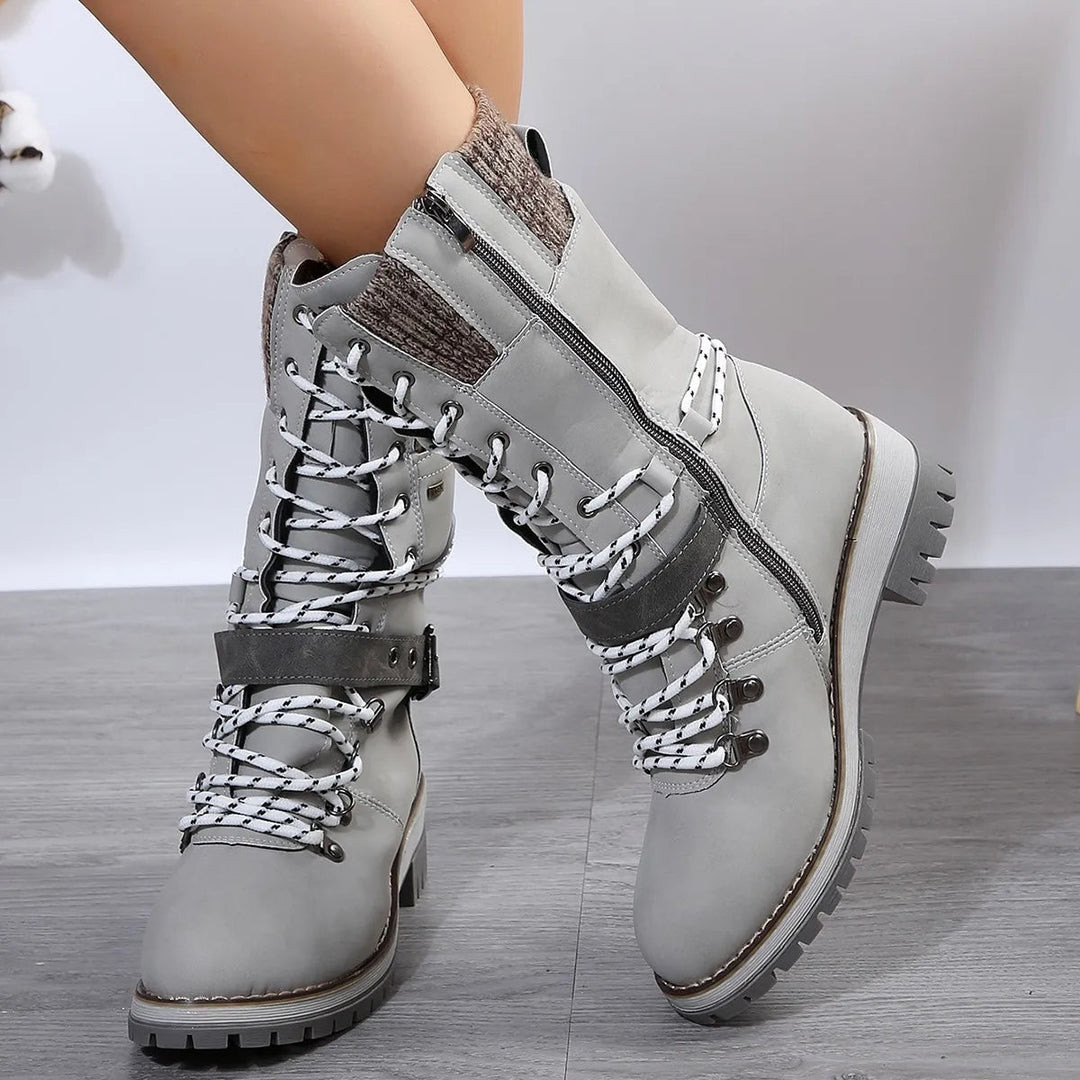 Drune | Warme Baumwolle Hohe Schneestiefel