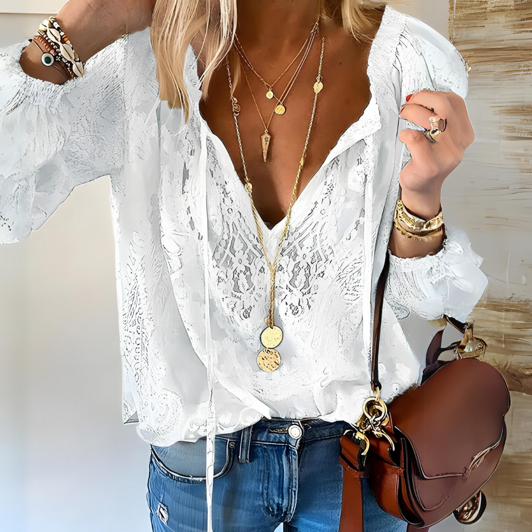 Drune | Gehäkelte Boho-Bluse für Frauen