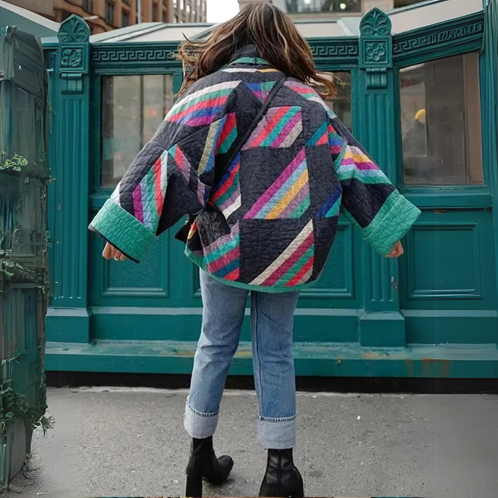 Drune | Elegante und bequeme Regenbogen-Kimono-Jacke für Frauen