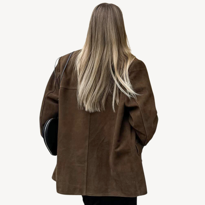 Drune | Oversized Wildleder Blazerjacke Damen