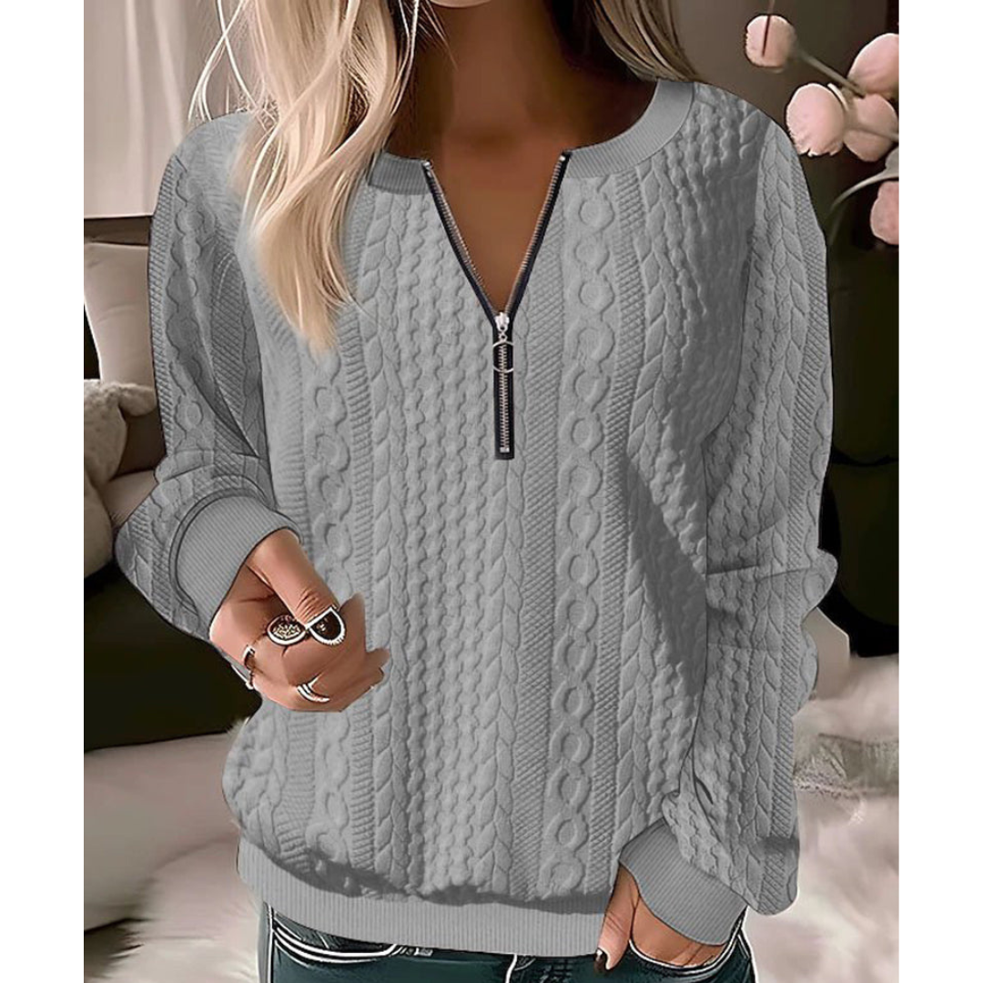 Drune | Eleganter Damen-Pullover mit V-Ausschnitt