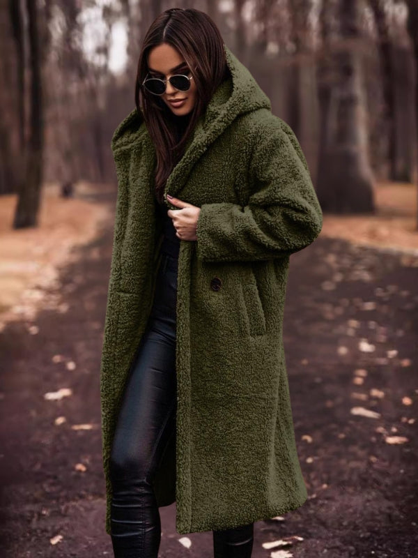 Drune | Damen-Trenchcoat mit Gürtel und doppelt geknöpftem Verschluss
