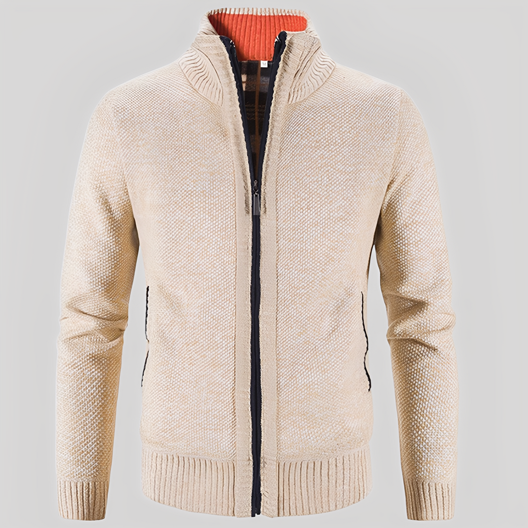 Drune | Einfacher Cardigan mit Reißverschluss für Herren