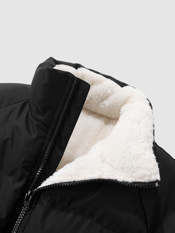 Drune | Gepolsterte Jacke Teddy-futter Warm und Winddicht
