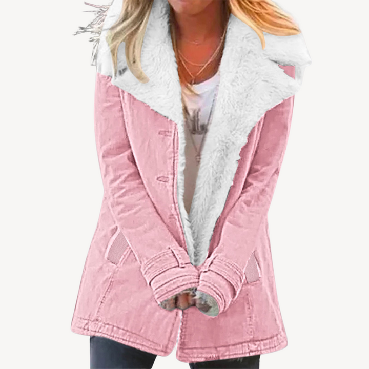 Drune | Damen Sherpa gefütterte Denimjacke