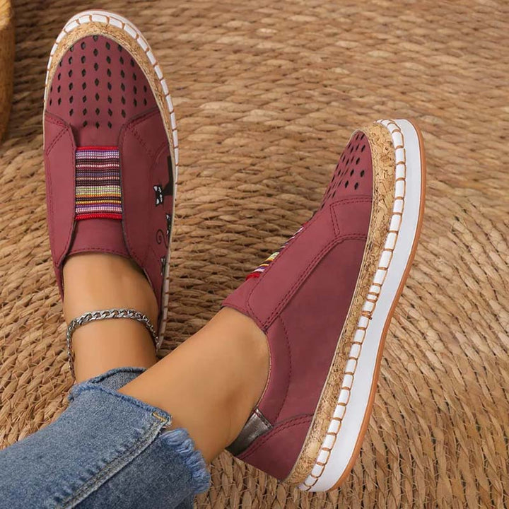 Drune | Lässige Katzenmuster Schuhe