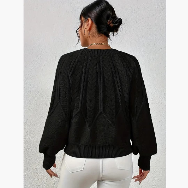 Drune | Klassischer Kabelstrickpullover für Damen