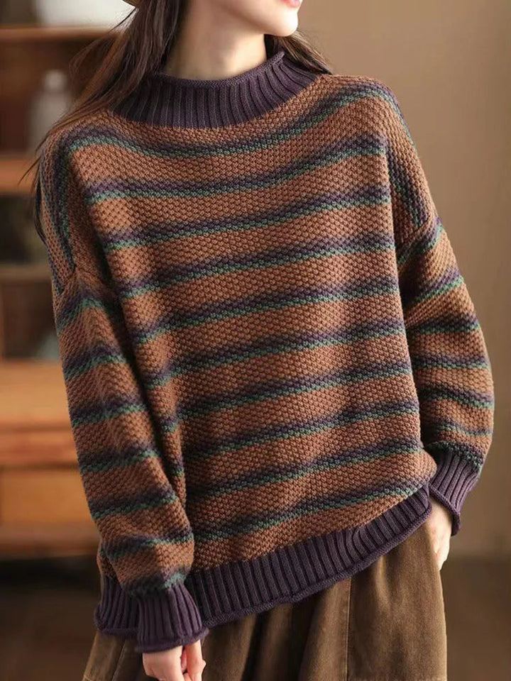 Drune | Streifen Strickpullover