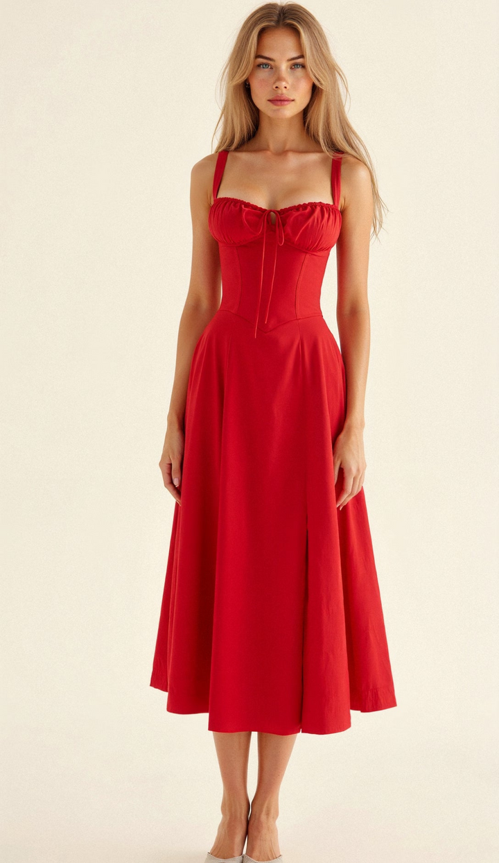 Drune | Blumen Kleid für Frauen Midi