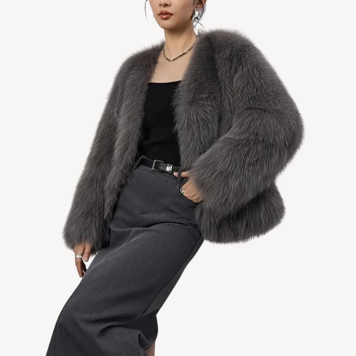 Drune | Damen Winterjacke Kunstpelz Mantel